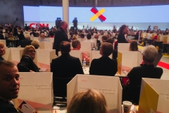 Erster Wahlgang für das Amt des Parteivorsitzes auf dem CDU-Bundesparteitag 2018 in Hamburg.